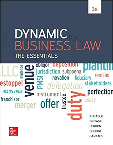 Dynamic Business Law: The Essentials (3rd Edition) – YakiBooki